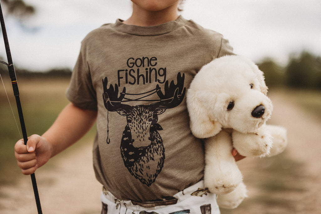 Gone Fishing   |  Olive Tee