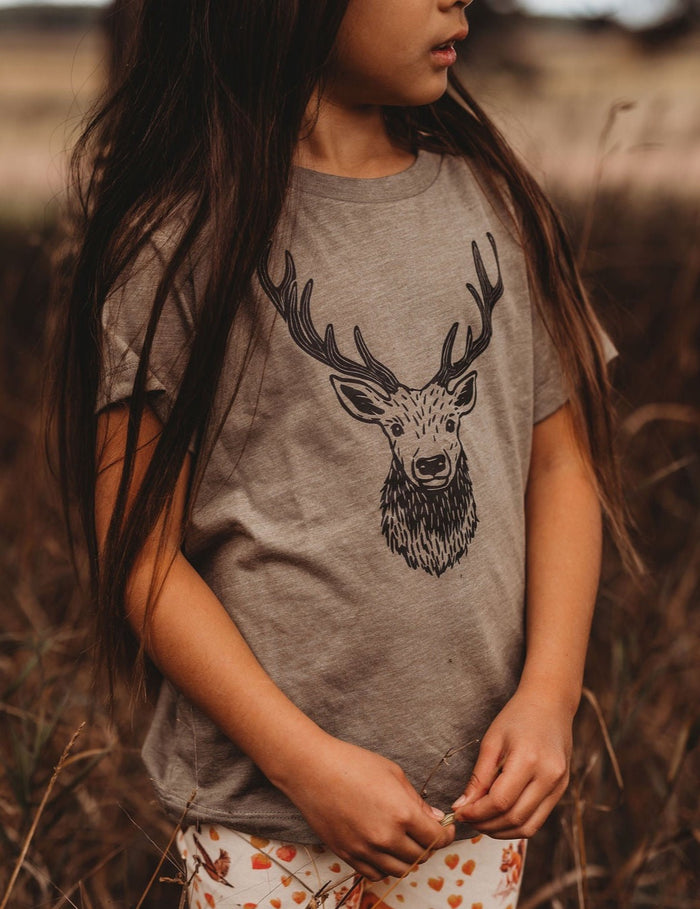 Stag   |  Olive Tee