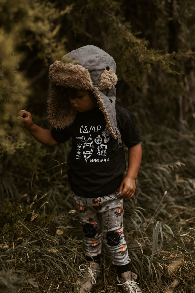 Camp Hike | Black Tee