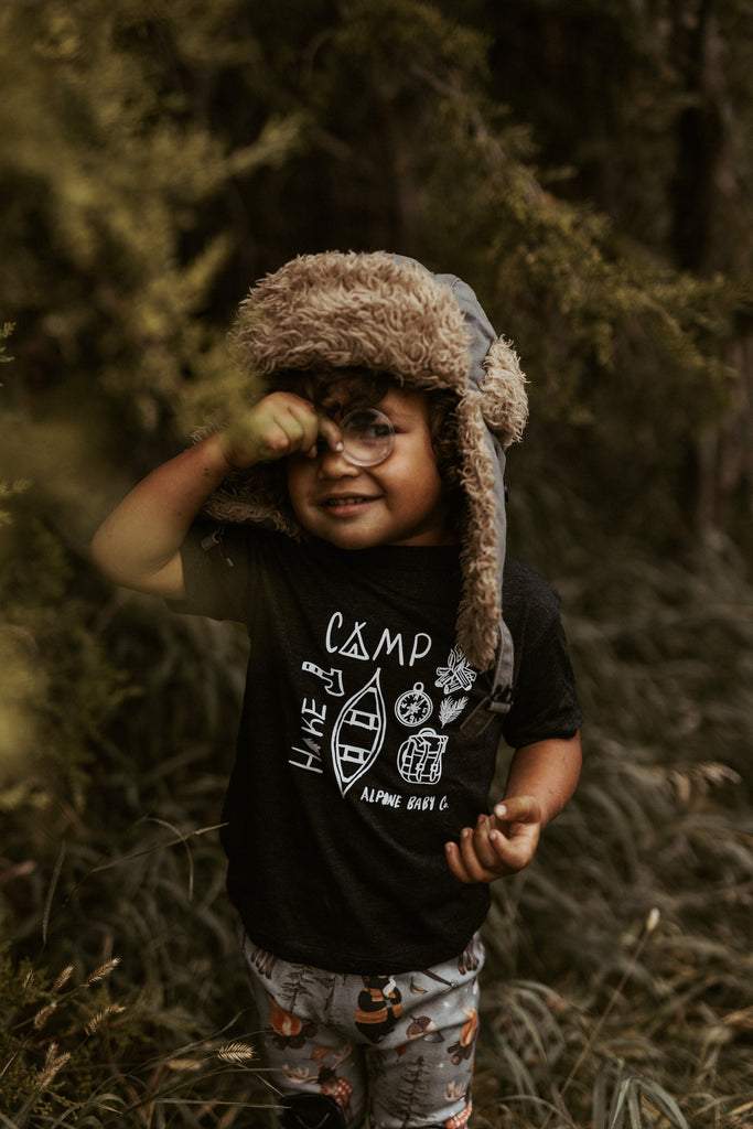 Camp Hike | Black Tee