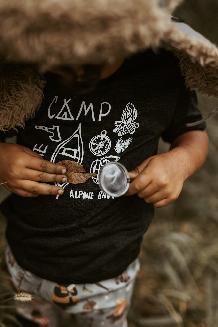 Camp Hike | Black Tee