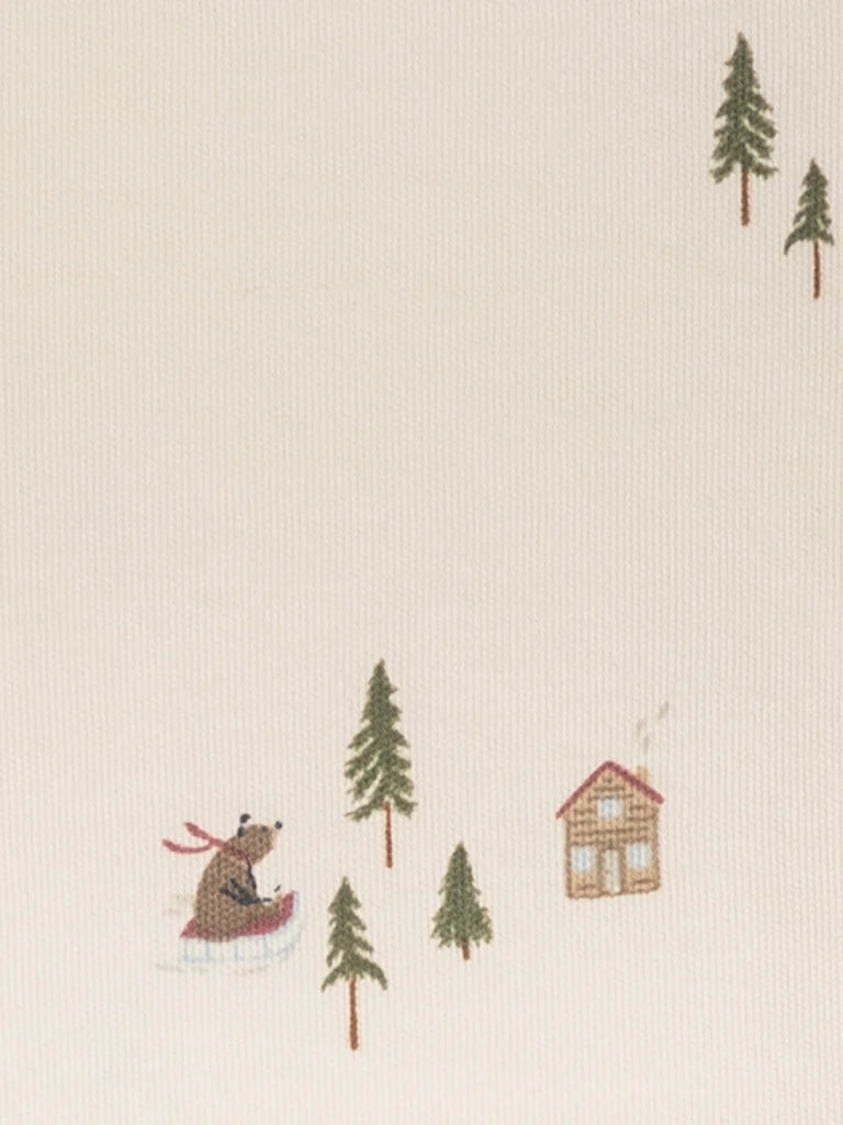 Bear Sled  |  Natural Onesie