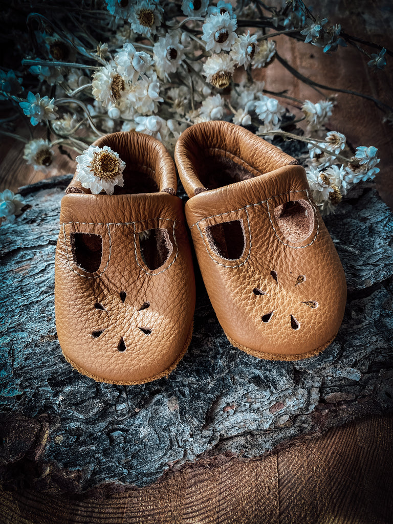 T Strap Mary Jane  Moccasins