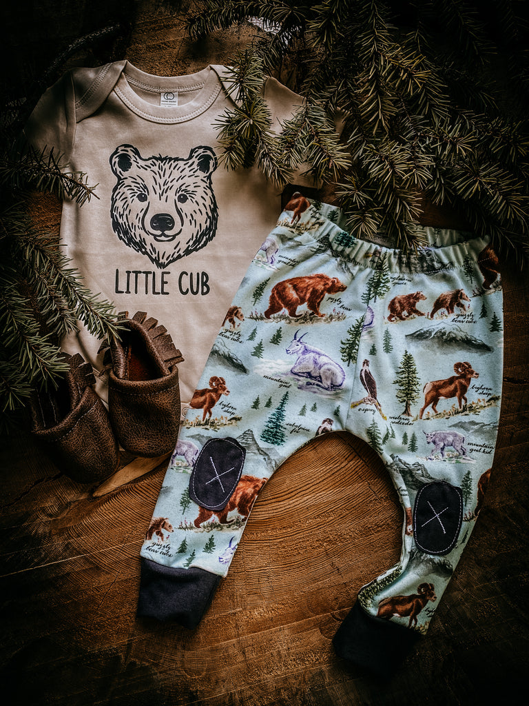 Little Cub  |  Natural  Onesie