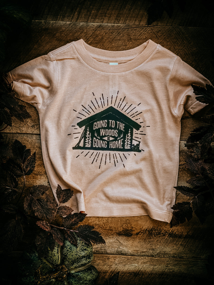 Going to the Woods  | Peach  Tee