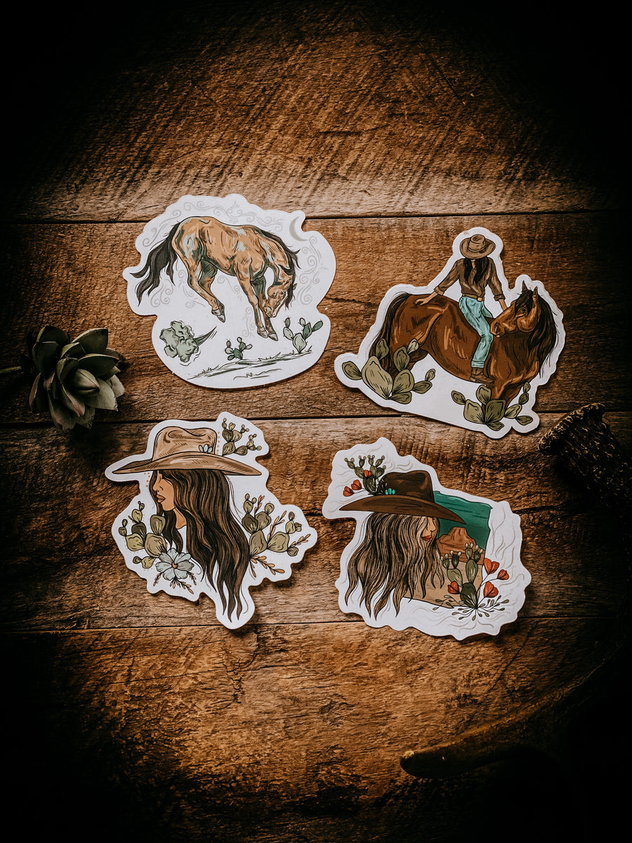 Cowgirl  Sticker Pack