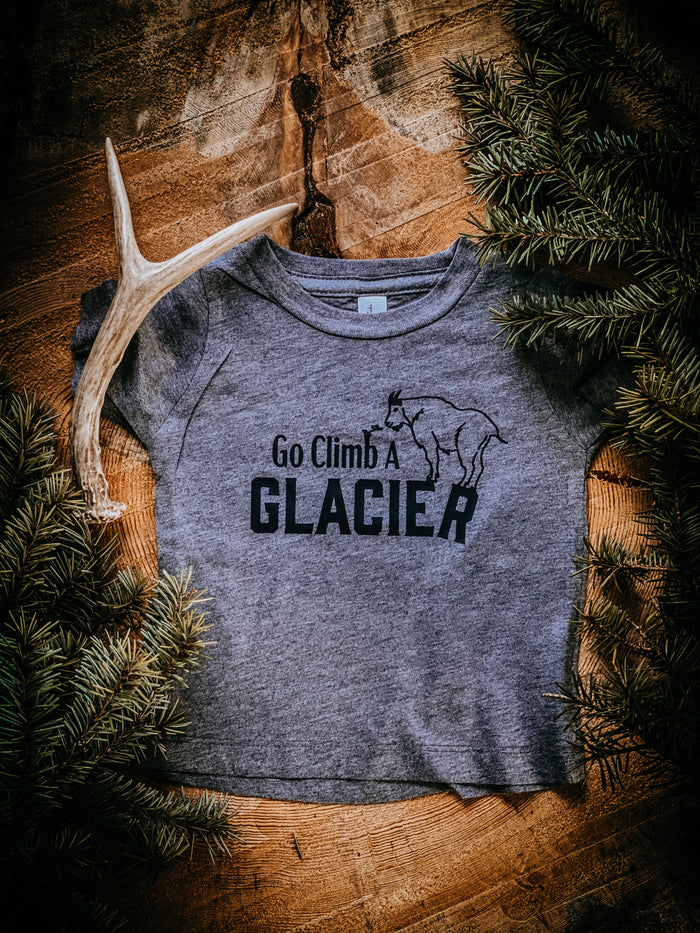 Climb a Glacier  | Grey  Tee