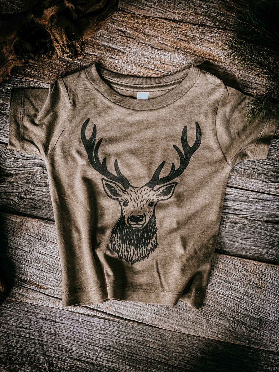 Stag   |  Olive Tee