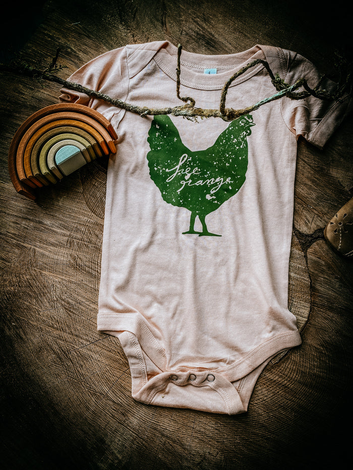 Free Range   |  Peach Onesie