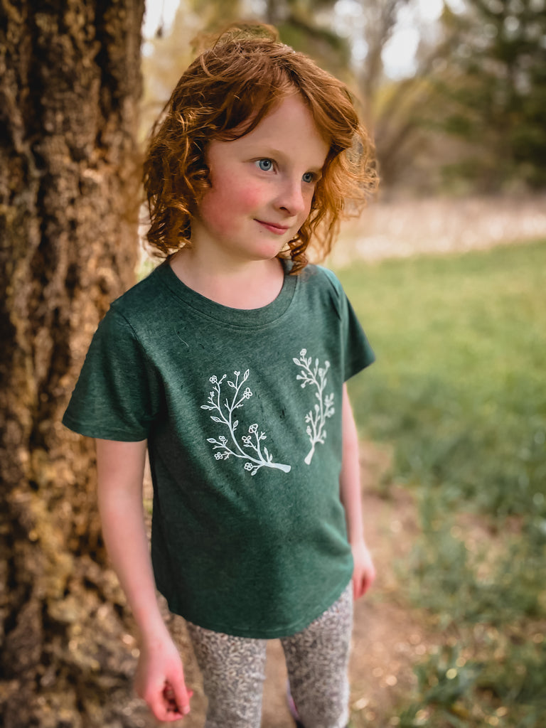 Floral Antler | Toddler Tee