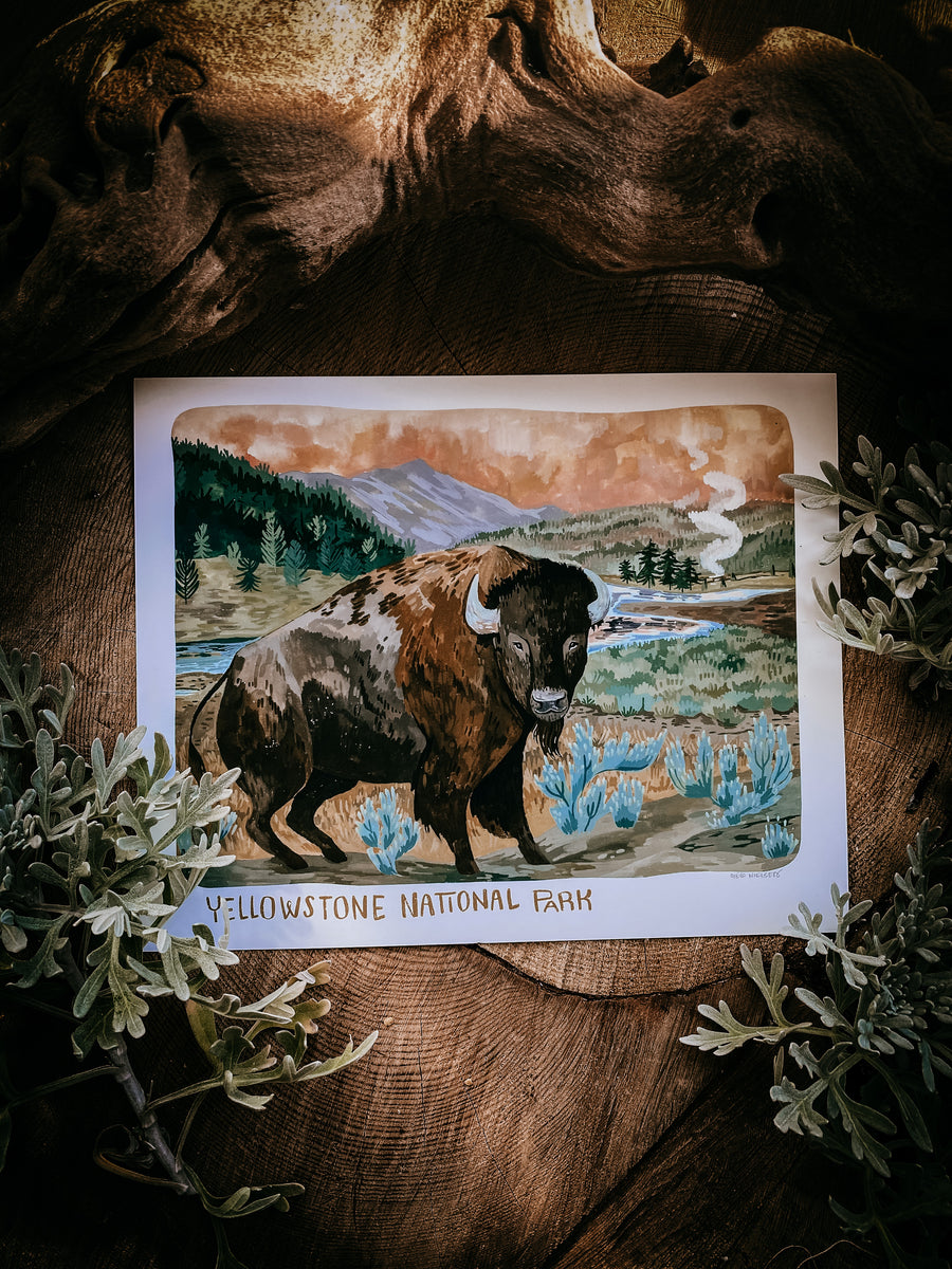 Yellowstone Bison Print