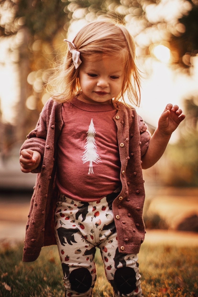 Alpine Tree | Mauve Onesie